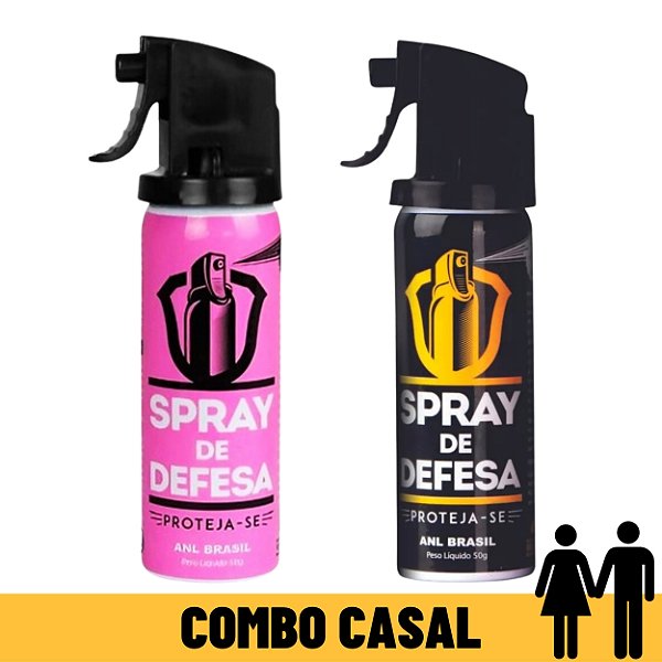 Combo Defesa para Casais - 2 Frascos de Spray de Defesa