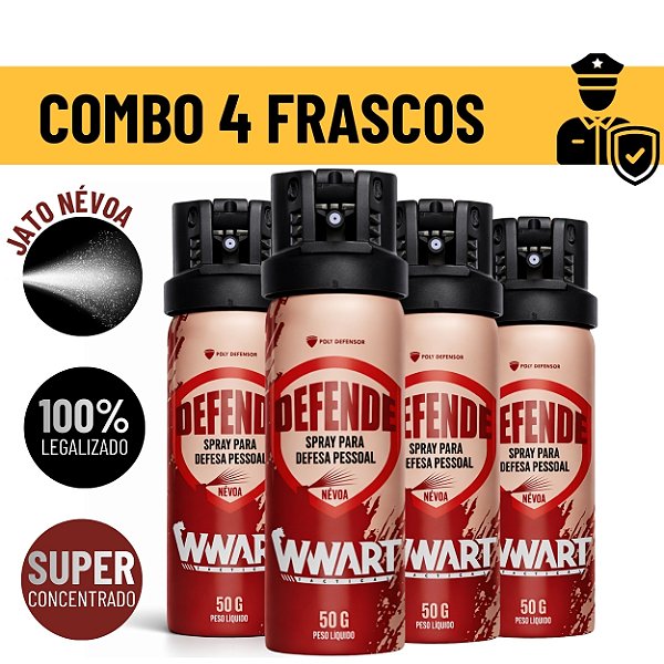 Combo Corporativo Spray de Defesa 4 Unidades