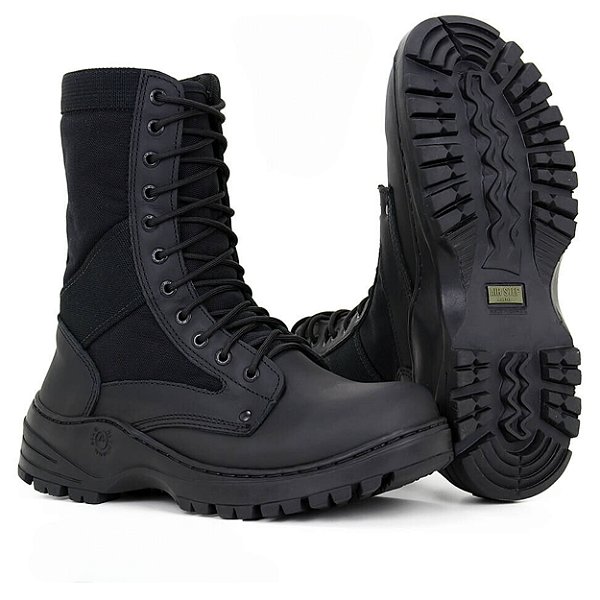 Bota Coturno AirStep 1948-1 Couro Legítimo + Cordura 1000D