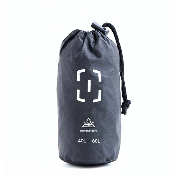 Capa de Chuva Invictus Drypack grande Para Mochilas de 40L á 60L - Preta
