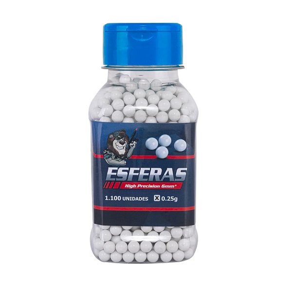 BBs Airsoft 0,25g 6mm High Precision Leão 1100 Unidades