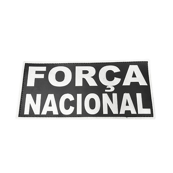 Patch Emborrachado Força Nacional 20x10