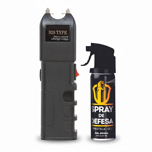 Combo Segurança Pessoal com Taser + Spray de Defesa