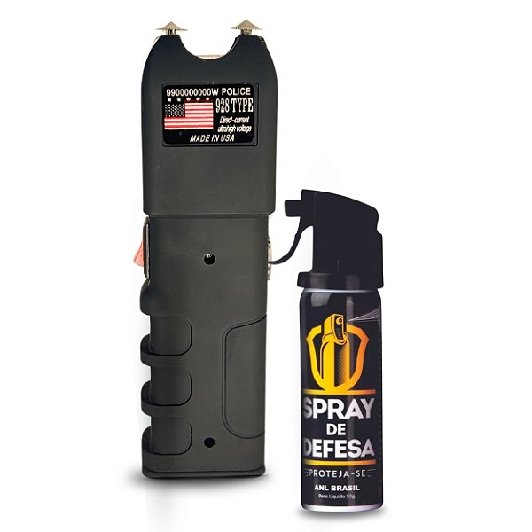 Combo Segurança Pessoal com Taser + Spray de Defesa
