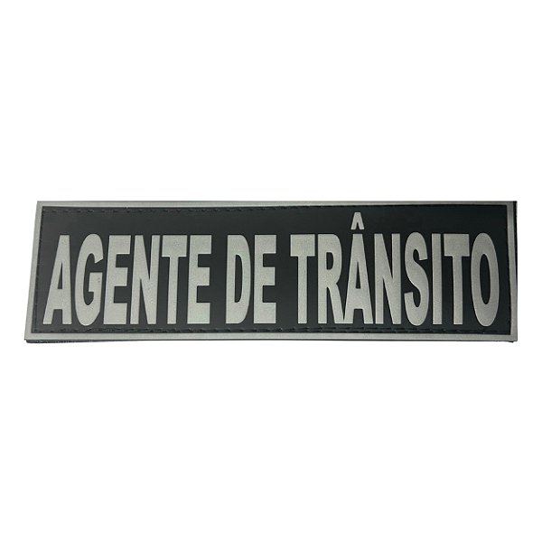 Patch Emborrachado Agente de Trânsito 16x5