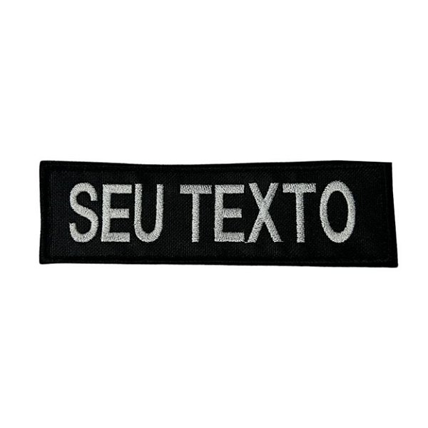Bordado Personalizado SEU TEXTO – Ideal para Bornal e Equipamentos Táticos