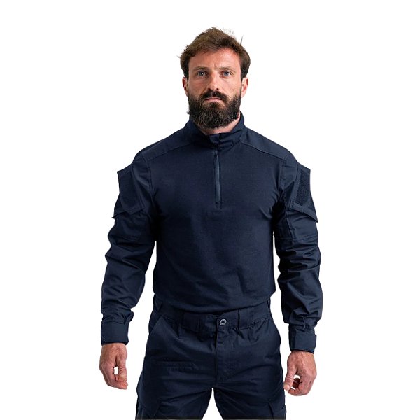 Camisa Tática de Combate Leader Azul Marinho - Invictus