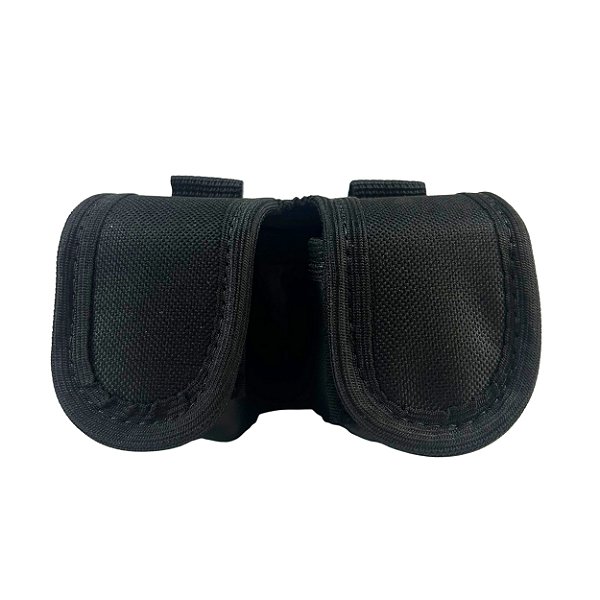 Porta Spark Tático Rígido – Duplo Compartimento, Fechamento Velcro, Presilha de Cinto / MOLLE