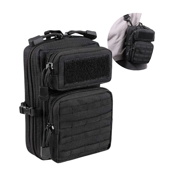 Bolsa Tática Mini Mochila Compacta Multiuso