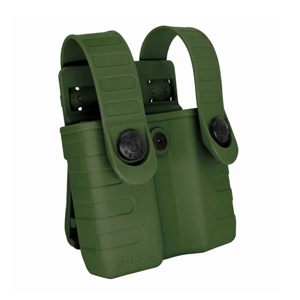 Porta Carregador Duplo Tab Lock Fast Bélica - Verde