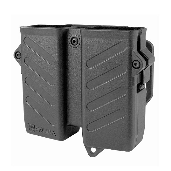 Porta Carregador Duplo VECTOR Bélica - MOLLE - Preto