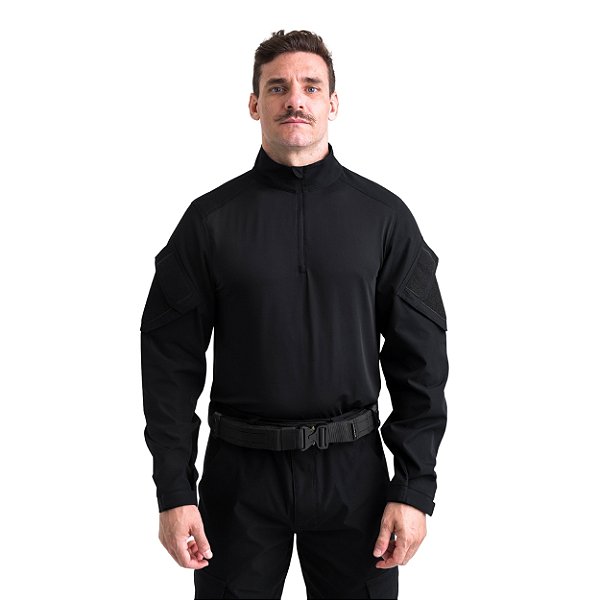 Combat Shirt Preta BR Force Rapinna UV Ripstop