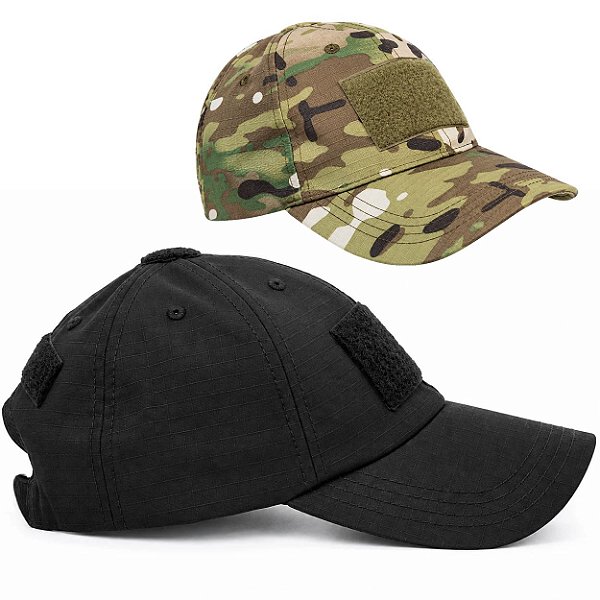 Boné Tático Militar Rossi com Velcro Ajustável