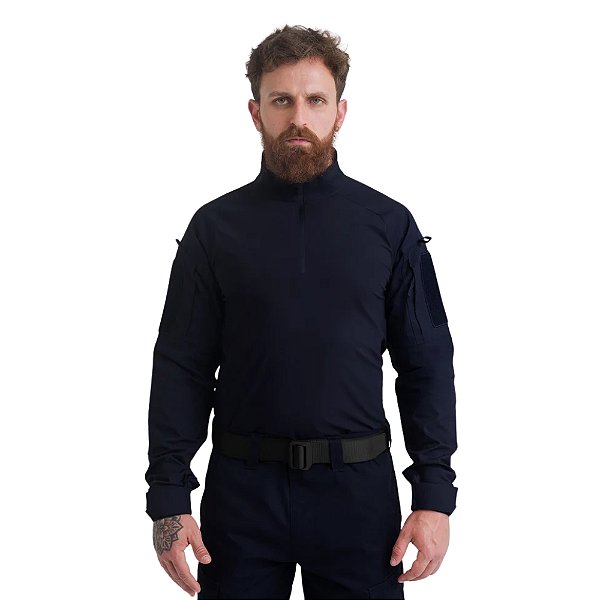 Camisa de Combate Hawk 3.0 INVICTUS - Azul Marinho