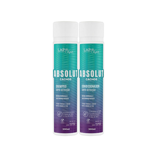 Kit Shampoo e Condicionador Absolut Cachos - Light Hair