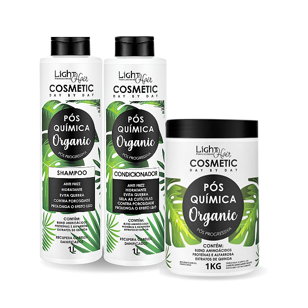 Kit Pós Química Organic - 1L Light Hair