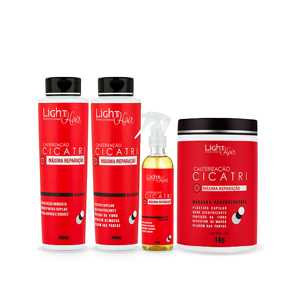 Kit - Cauterização Reparação Total Cicatri - Light Hair