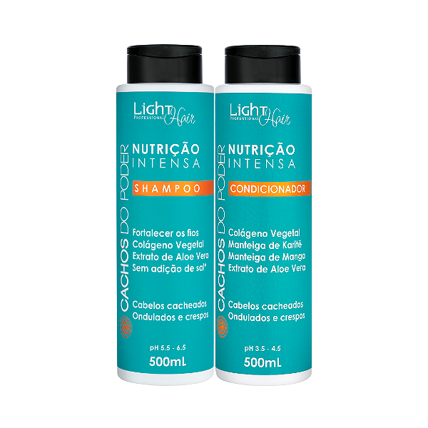 Shampoo e Condicionador Cachos do Poder 500ml - Light Hair