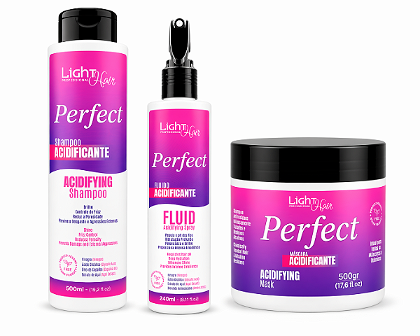 Kit Acidificante Perfect Tratamento Reconstrutor Capilar - Light Hair