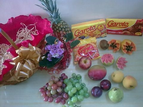 Cesta de chocolates Tropical