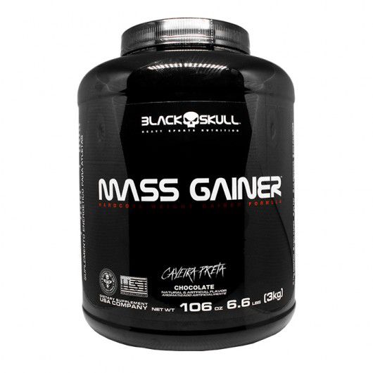 Mass Gainer Black Skull 3kg Caveira preta