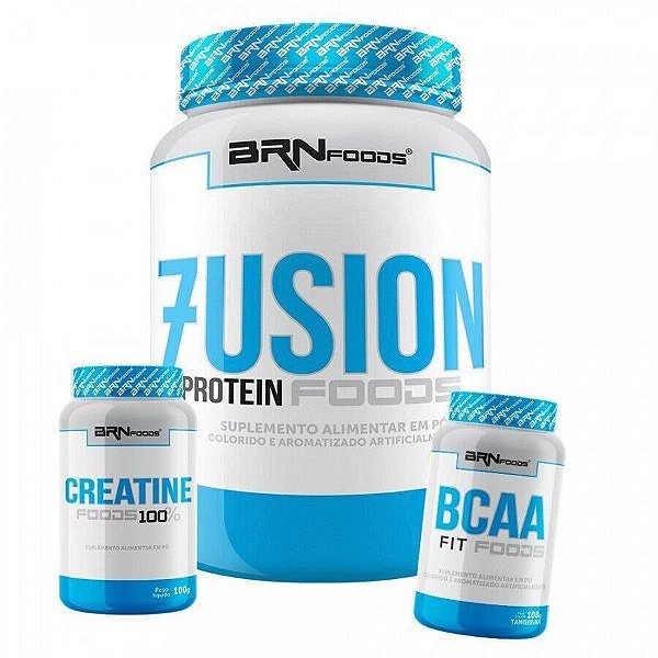 Kit Whey Protein 900g + BCAA 100g + Creatina 100g