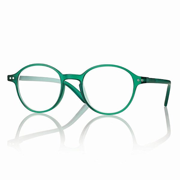 Óculos de Leitura Unissex Redondo Verde