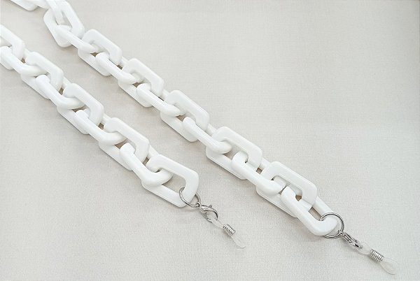 Cordão Resina Retangular Branco