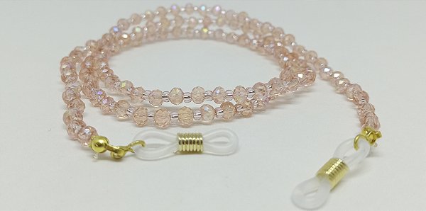 Cordão Cristal Clássico Rosa