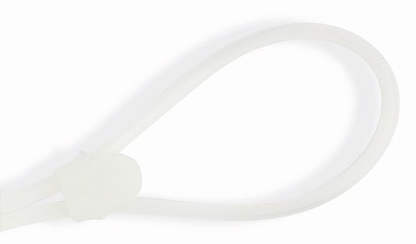 Cordão Silicone Tubo Médio Incolor Ajustável