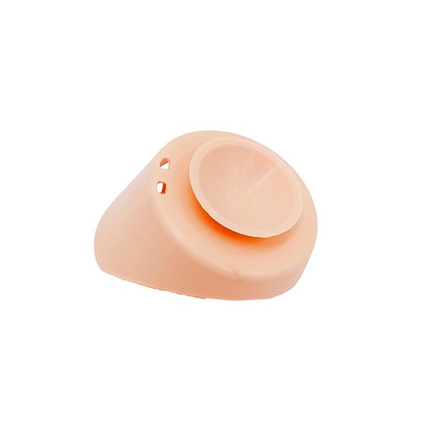 Oclusor de Silicone Infantil Bege