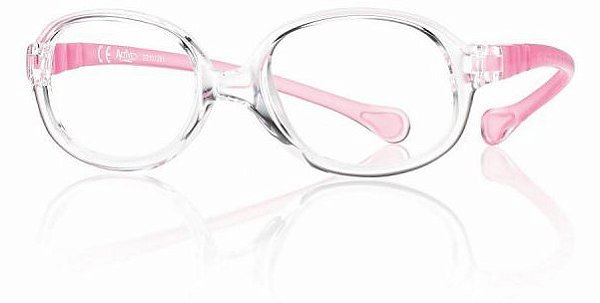 Armação Active Spring Oval 42x15 Cristal/Rosa