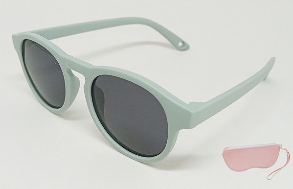 Oculos Solar Infantil 43x16 Verde C/Estojo