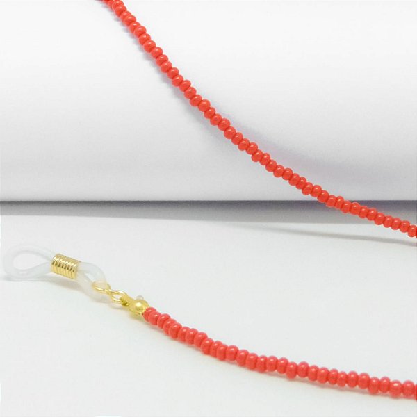 Cordão Miçanga Pequena Vermelho