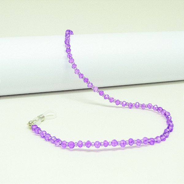 Cordão Cristal Clássico Roxo