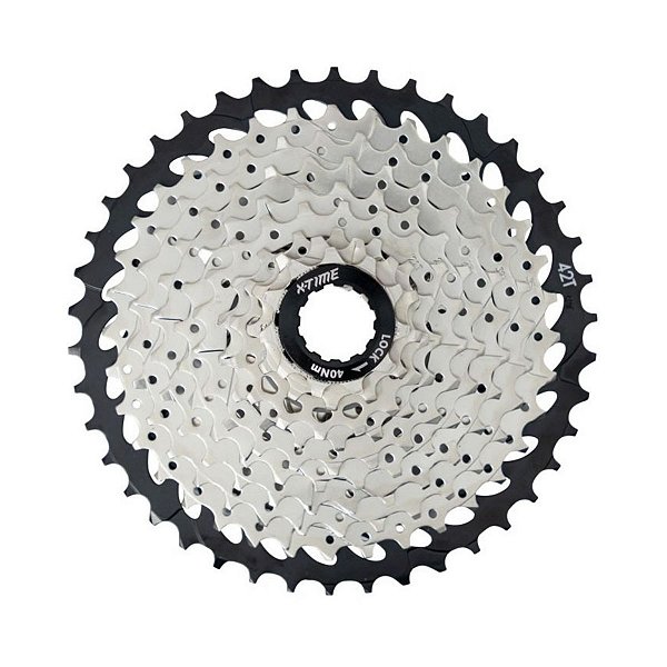 Cassete k7 bike 10v 11-42 dentes X-Time comp. Shimano Sram