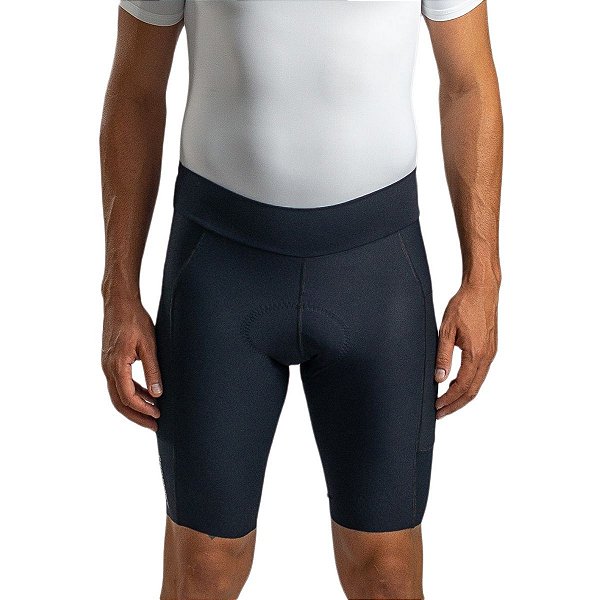 Bermuda ciclismo masculina Free Force Endurance Invert Air Gel c/ bolso