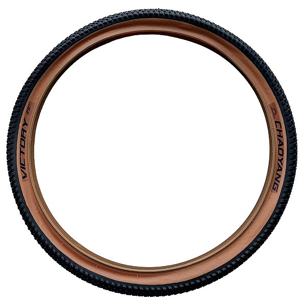 Pneu aro 29 x 2.20 bike MTB Chaoyang Victory faixa marrom