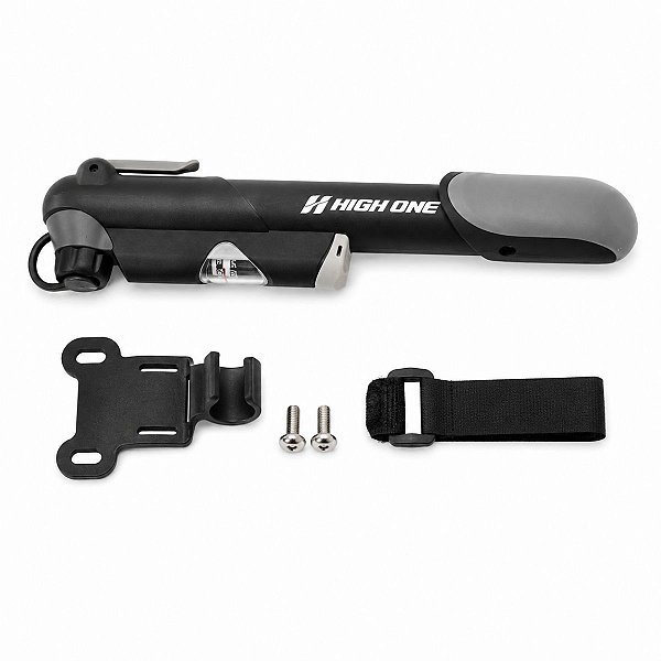 Mini bomba de ar bike High One GP61S portátil com manômetro