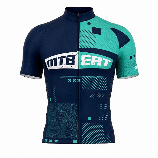 Camisa ciclismo ERT Classic MTB Azul proteção UV unissex