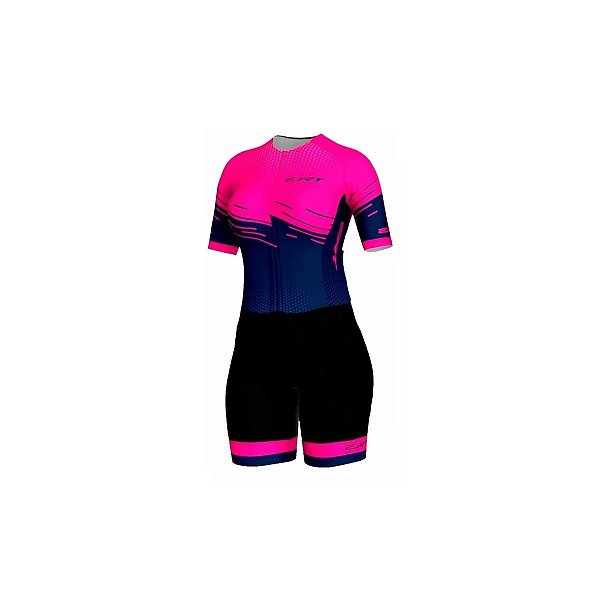 Macaquinho ciclismo feminino ERT Elite Rubelita forro em gel