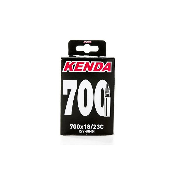 Câmara de ar aro 700 x 18/23 Kenda bico fino 48 mm removível