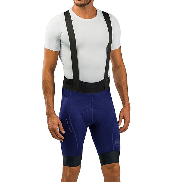 Bretelle ciclismo masculino Free Force Training Gel Azul