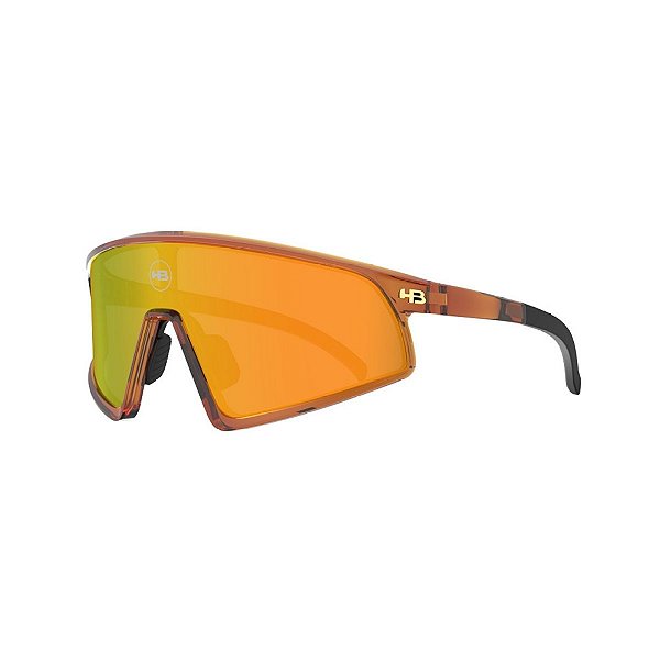 Óculos de sol esportivo HB Ion Burnt Honey Orange espelhado
