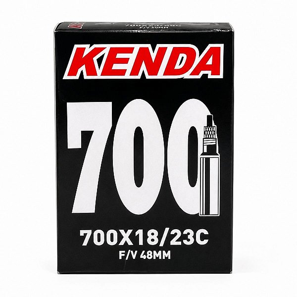 Câmara de ar aro 700 x 18/23 Kenda bico fino presta 48 mm
