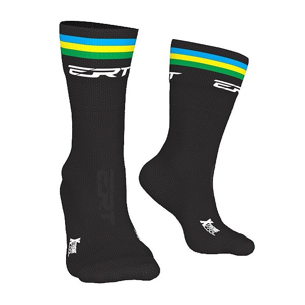 Meia ciclismo corrida cano médio ERT Campeão Brasileiro