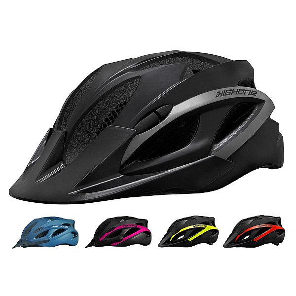 Capacete ciclismo High One Win c/ sinalizador led traseiro