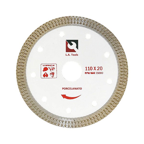 Disco Diamantado Turbo X Porcelanato Extra Fino (110mm)