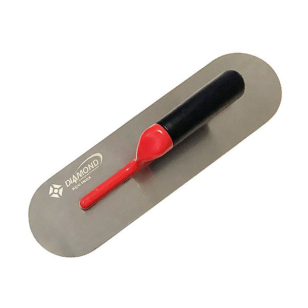 Desempenadeira de Aço Inox Borda Redonda 10x35