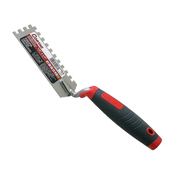 Colher para Azulejista Borda Dentada Cabo Emborrachado